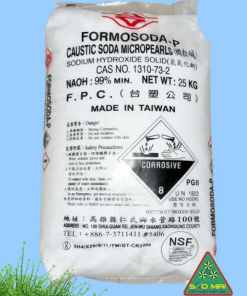 NaOH 99%- Sodium hydroxide NaOH 99%, Đài Loan, 25kg/bao